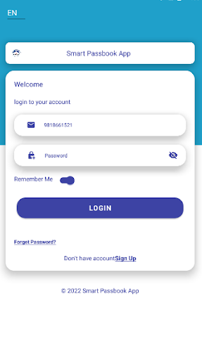 Android application Manushi mPassbook screenshort