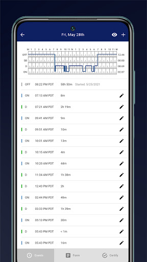Android application PARAGON ELD screenshort