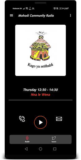 Android application Mohodi Community Radio screenshort