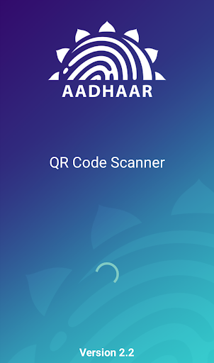 Android application Aadhaar QR Scanner screenshort