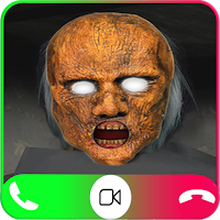 Scary granny's video call/chat game prank