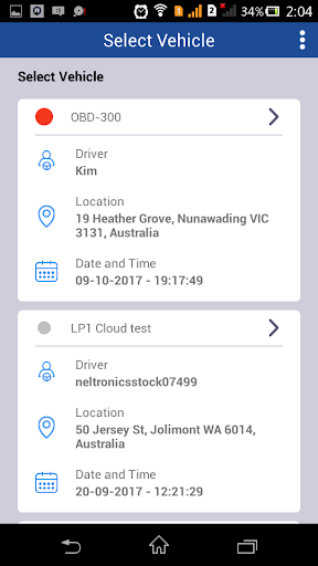 Fleetminder Fleet Management Screen 2