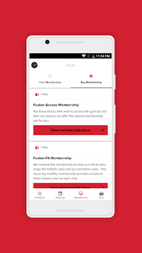 Fusion Health & Fitness Screen 3