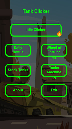 Android application Tank Idle Clicker screenshort
