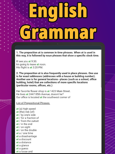 English Tests Prepositions