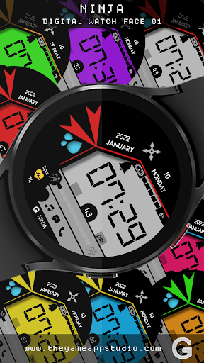 Ninja 01 Digital Watch Face