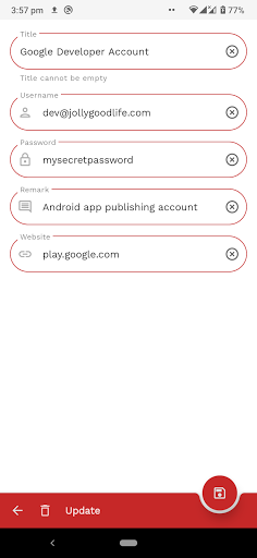 Offline Password Manager 6