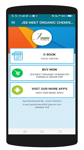 Android application ORGANIC CHEMISTRY FORMULA BOOK screenshort