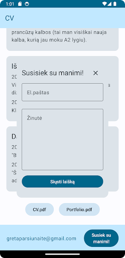 GretosCV Screen 2