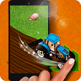 Tractor in farming simulator icon