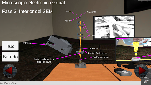Microscopio electrónico virtua Screen 3