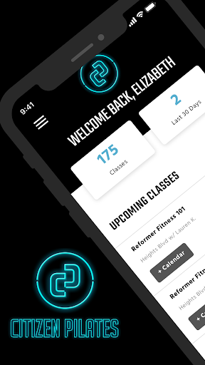 Android application Citizen Pilates 2.0 screenshort