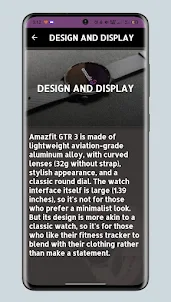 Amazfit GTR 3 Guide