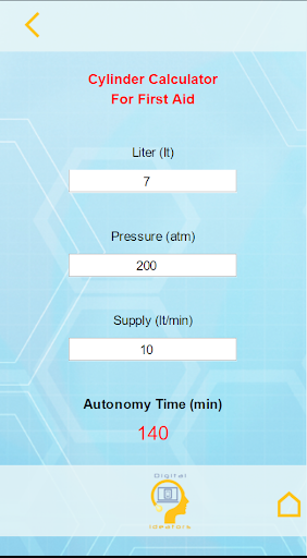 Oxygen Cylinder Autonomy for D Screen 2