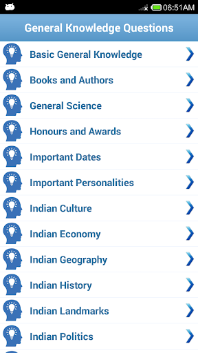 Android application General Knowledge Quiz-GK screenshort