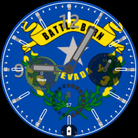 Nevada Flag Watchface Screen 2