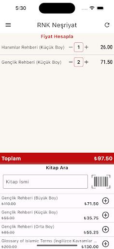 RNK Fiyat Kontrol Screen 3