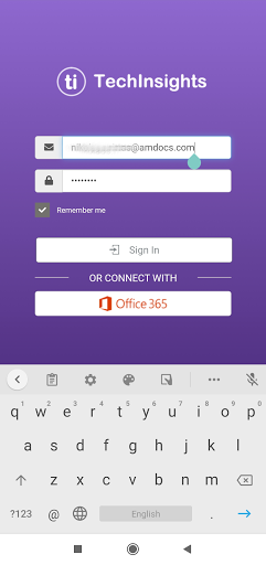 Android application TechInsights screenshort