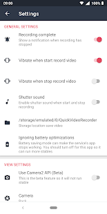 Quick Video Recorder Captura de pantalla