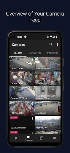 Android application AiOne VMS screenshort