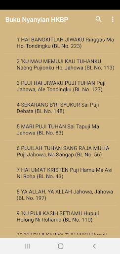 Android application Alkitab + Buku Nyanyian HKBP screenshort
