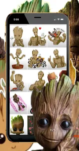 Groot Stickers For WA