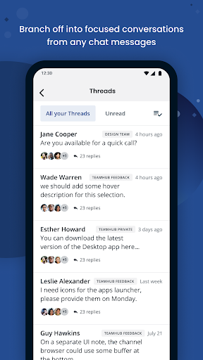 TeamHub Screen 2
