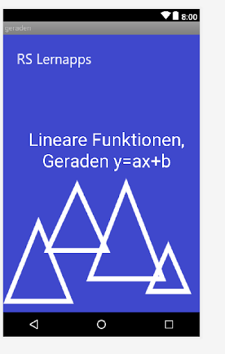Android application Geraden screenshort