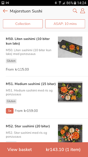 Majorstuen Sushi Screen 3