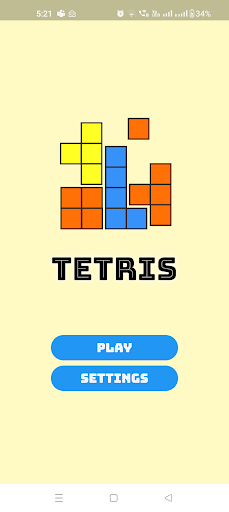 Android application Tetris Lite screenshort