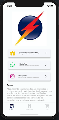 Android application Eletro Universo - Fidelidade screenshort