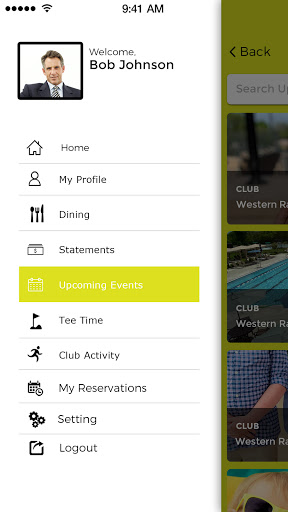 Western Racquet Club Screen 2