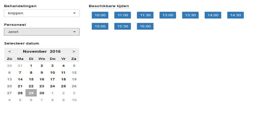 Afspraak Screen 2
