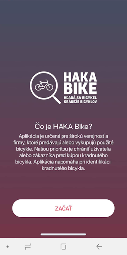 Android application HakaBike screenshort