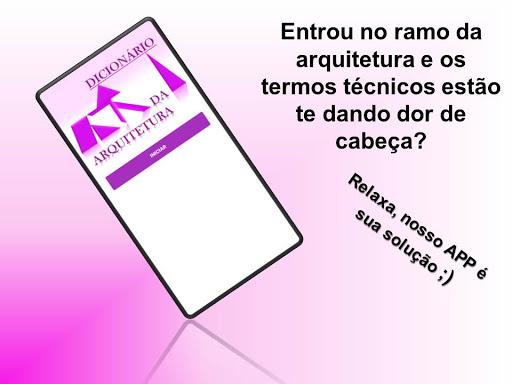Android application Dicionário da arquitetura screenshort