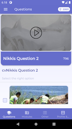 Android application Knowledge Gym screenshort