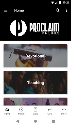 Android application Proclaim Ministries screenshort