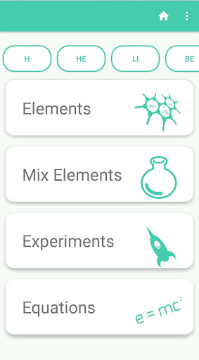 Android application Chemify - science kit screenshort
