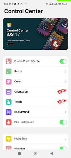 iControl Center - IOS 17 Screen 2
