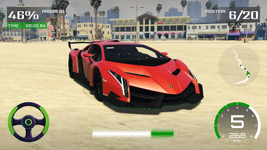 Racing Veneno Lamborghini Game 3 APK + Mod (Unlimited money) إلى عن على ذكري المظهر