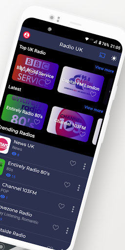 Radio UK Online Screen 2
