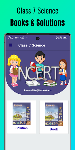 Android application class 7 science solution screenshort