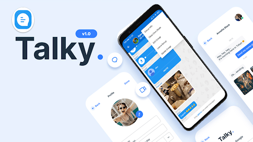 Android application Talky chat screenshort