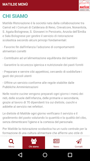 Matilde Menu Screen 2
