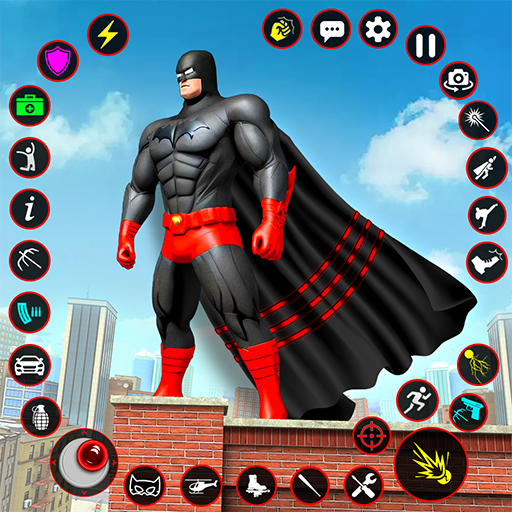 Bat Hero Dark Crime City Game