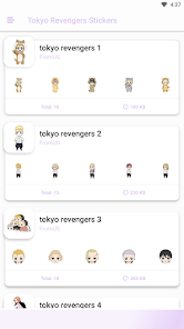 Captura de Pantalla 1 Tokyo Revengers Kawaii Sticker android