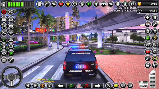 Android application City Police Car Chase Game 3D screenshort