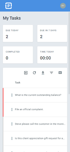 Android application ProcessPlan screenshort