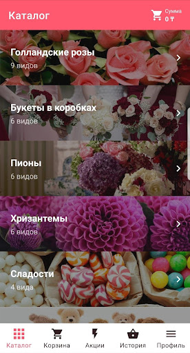 Android application Эдельвейс screenshort