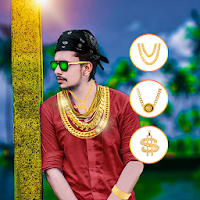 Man Golden Jewellery Photo Editor